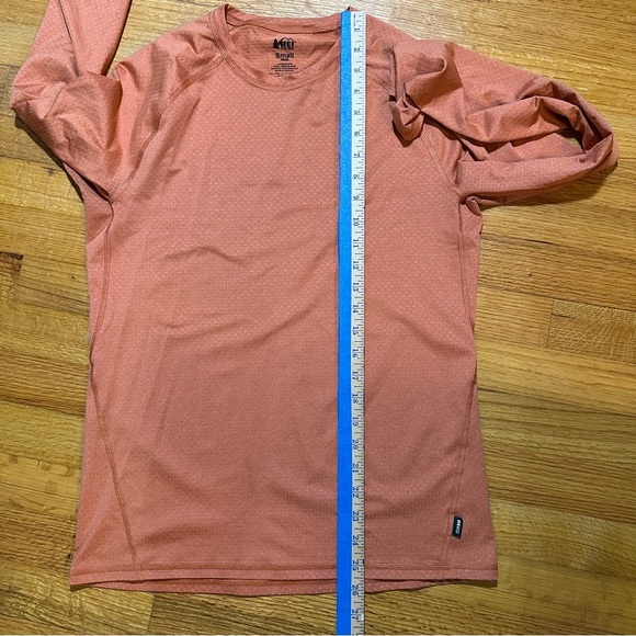 REI CO OP Shirt Mens Small  Orange Long Sleeve Active Wilderness Outdoor(b4 - Picture 5 of 6
